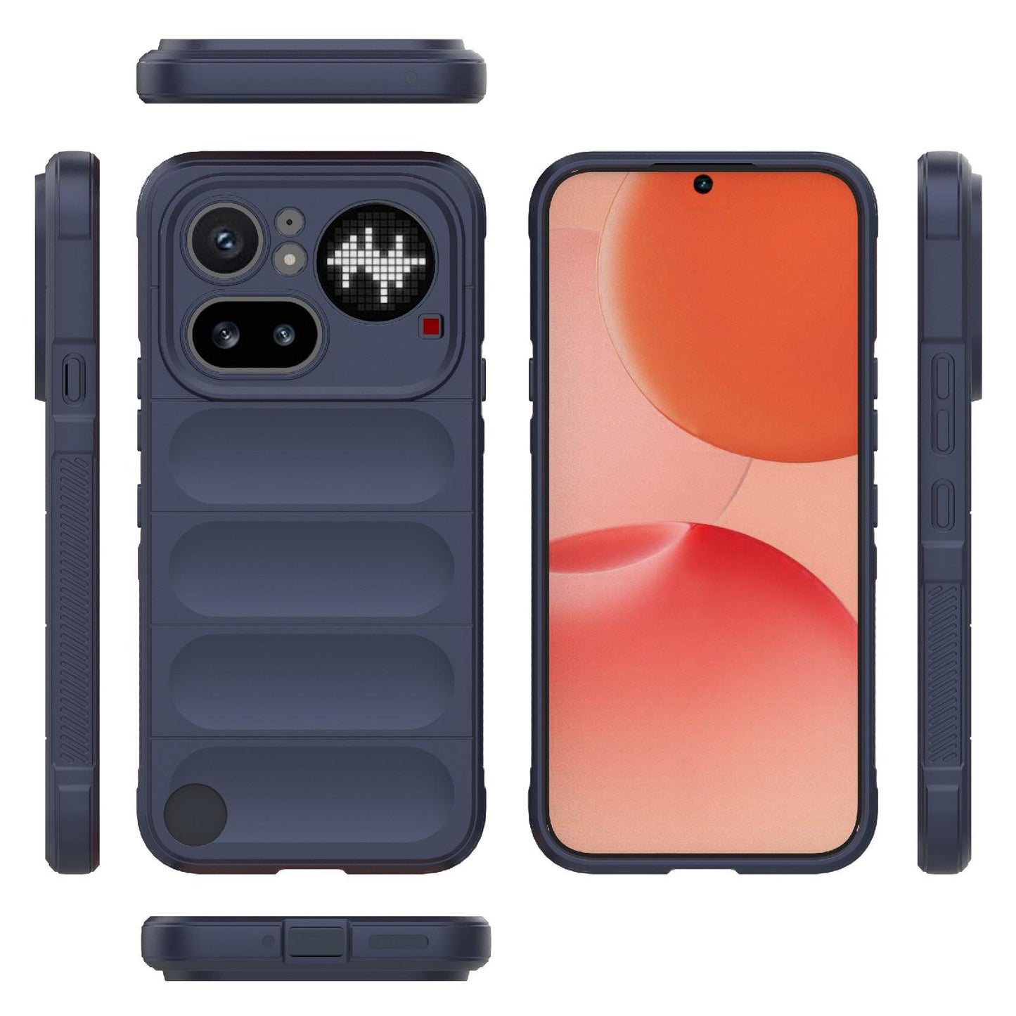 Nothing Phone 4a Pro 5G Magic Shield TPU + Flannel Protective Phone Case Cover, Shockproof Scratch Resistant