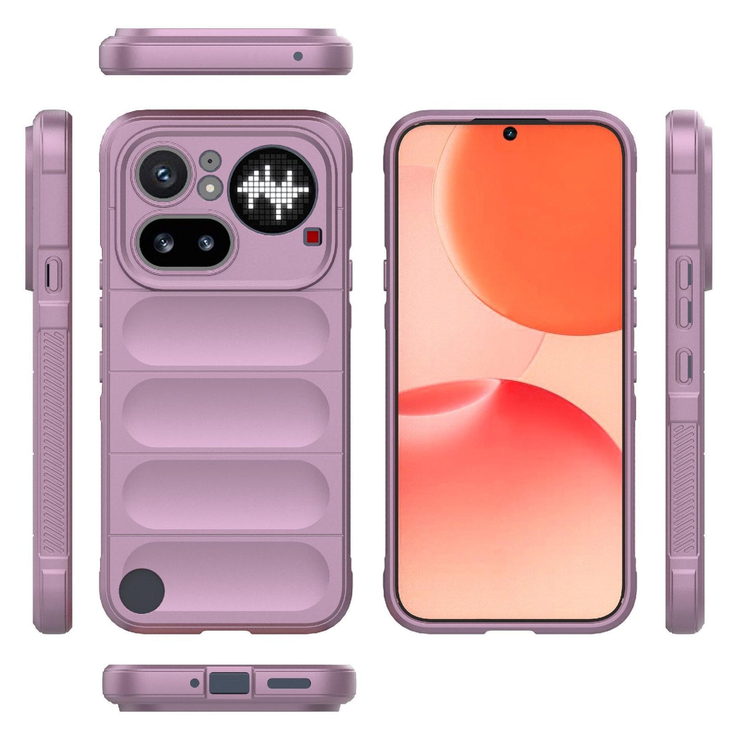 Nothing Phone 4a Pro 5G Magic Shield TPU + Flannel Protective Phone Case Cover, Shockproof Scratch Resistant
