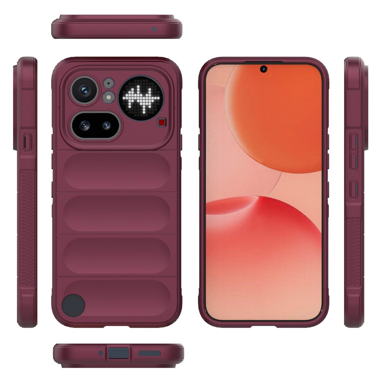 Nothing Phone 4a Pro 5G Magic Shield TPU + Flannel Protective Phone Case Cover, Shockproof Scratch Resistant