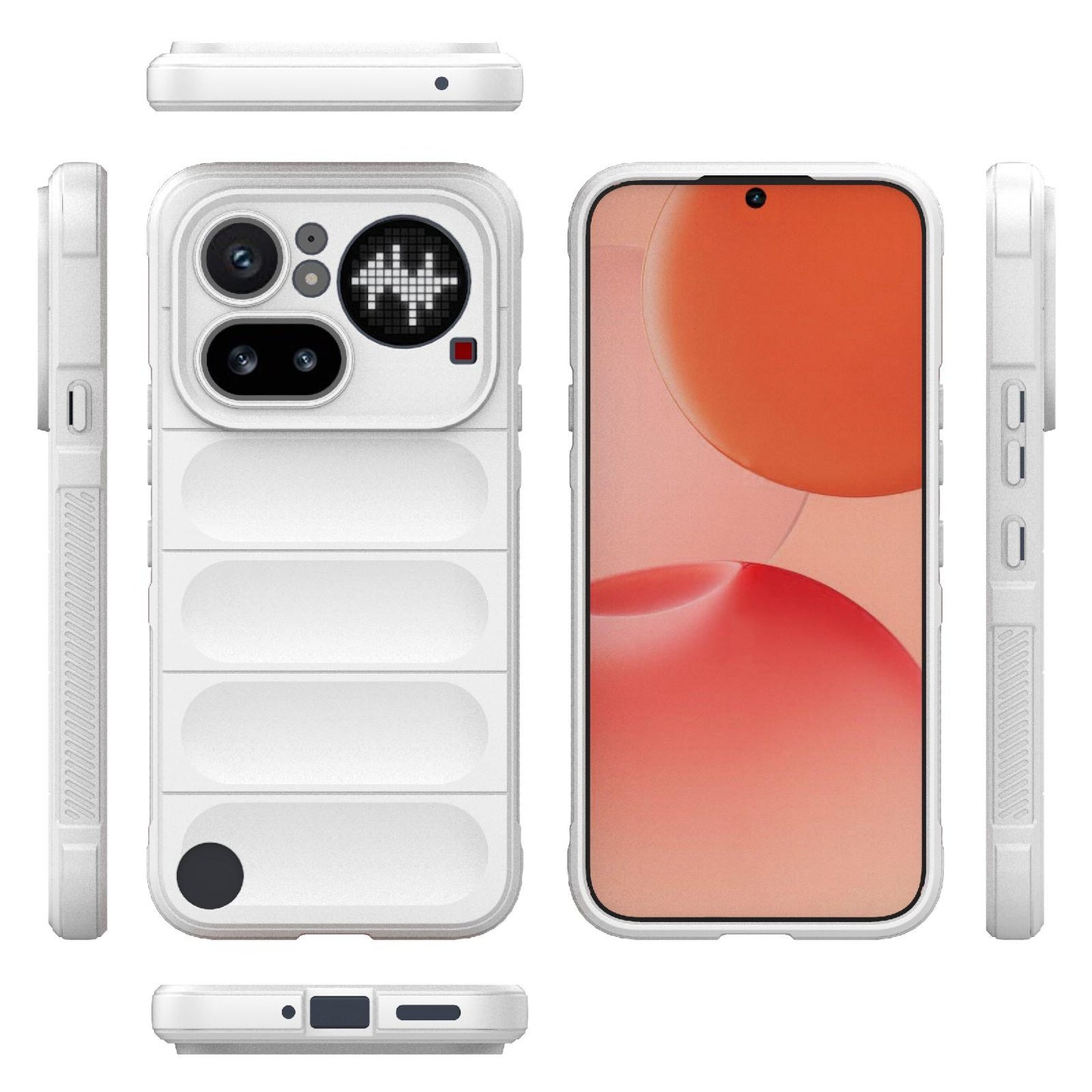 Nothing Phone 4a Pro 5G Magic Shield TPU + Flannel Protective Phone Case Cover, Shockproof Scratch Resistant