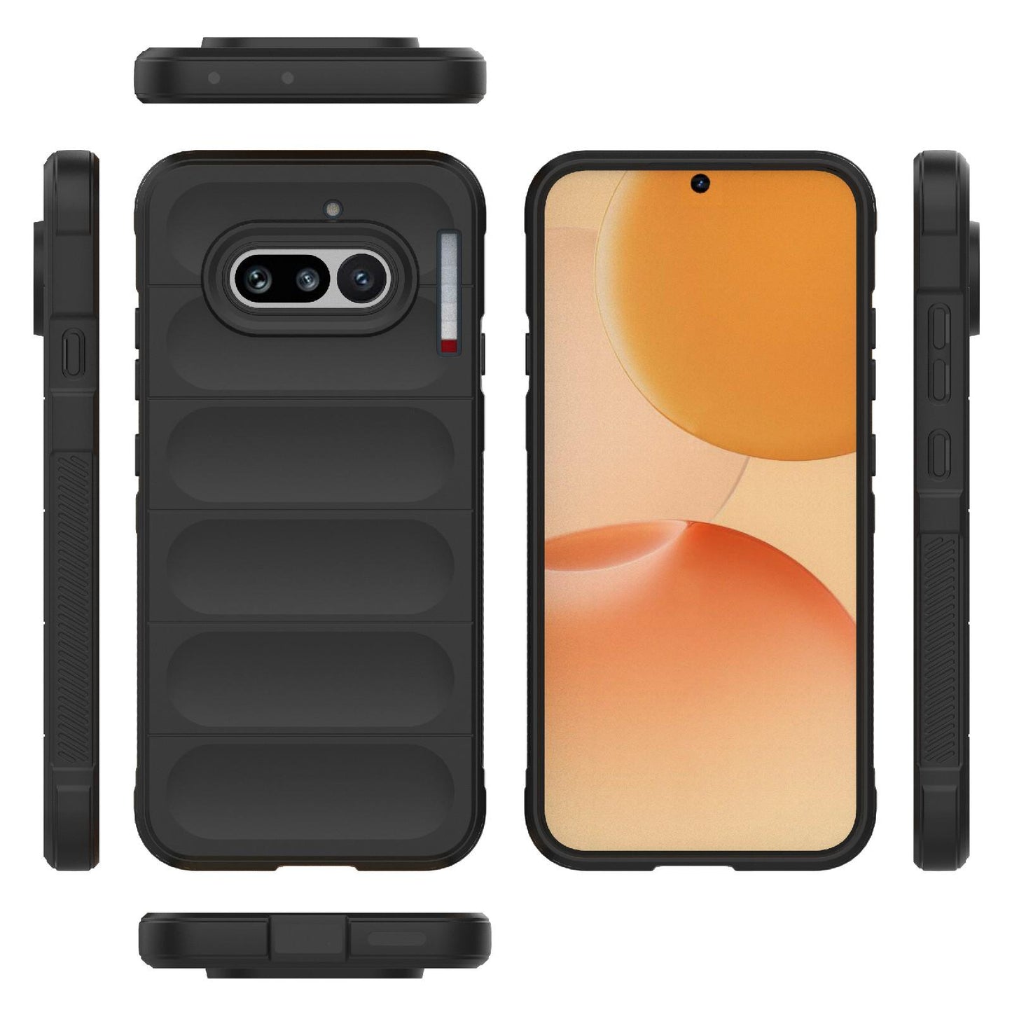 Nothing Phone 4a 5G Magic Shield TPU + Flannel Protective Phone Case Cover, Shockproof Scratch Resistant