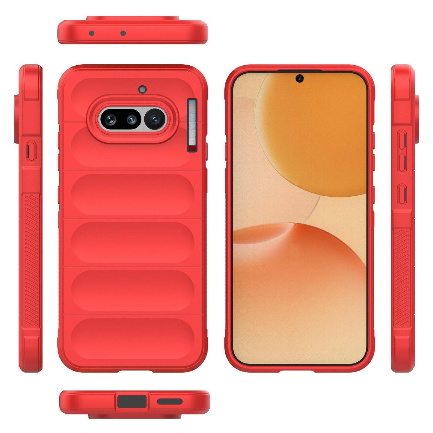 Nothing Phone 4a 5G Magic Shield TPU + Flannel Protective Phone Case Cover, Shockproof Scratch Resistant