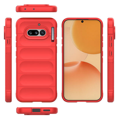 Nothing Phone 4a 5G Magic Shield TPU + Flannel Protective Phone Case Cover, Shockproof Scratch Resistant