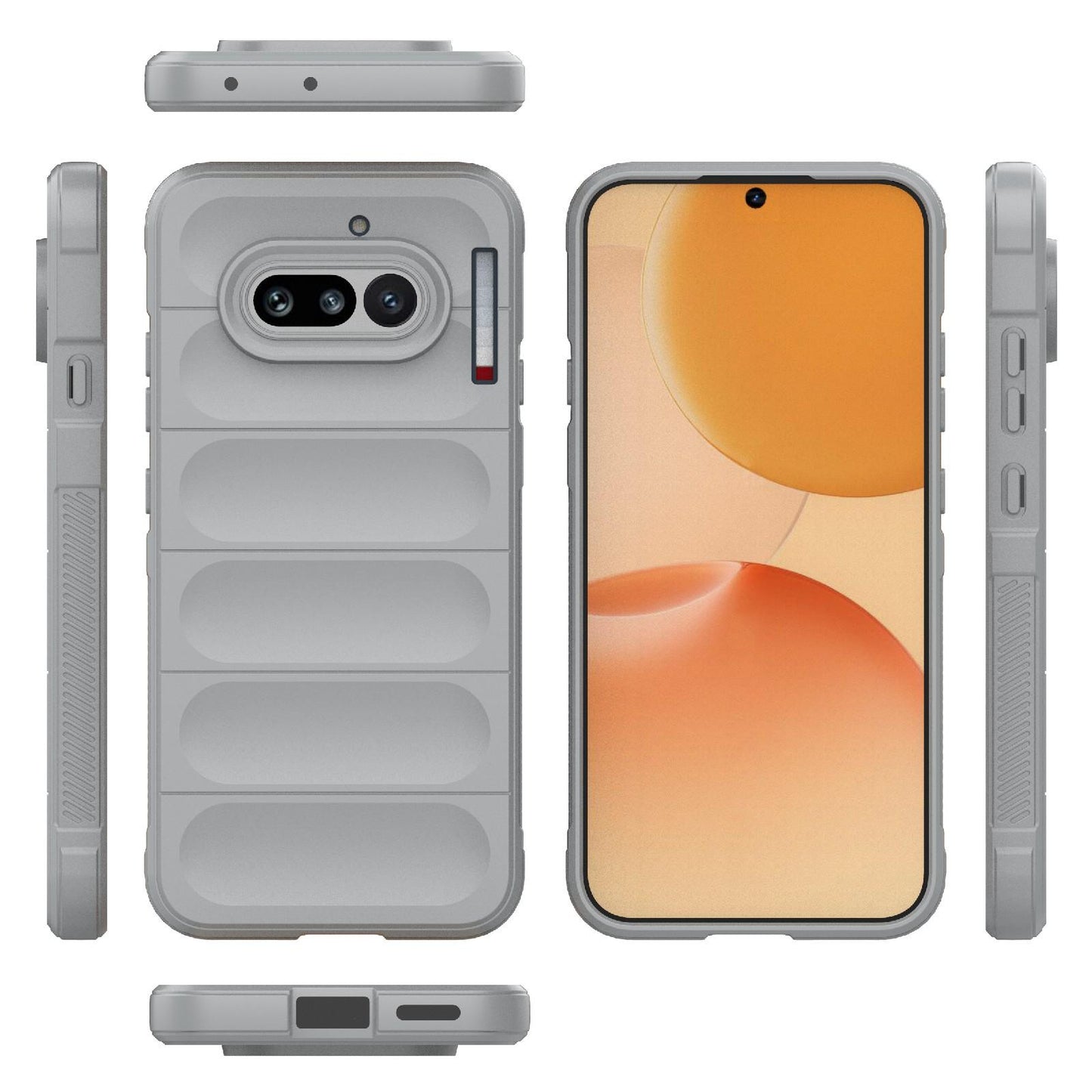 Nothing Phone 4a 5G Magic Shield TPU + Flannel Protective Phone Case Cover, Shockproof Scratch Resistant