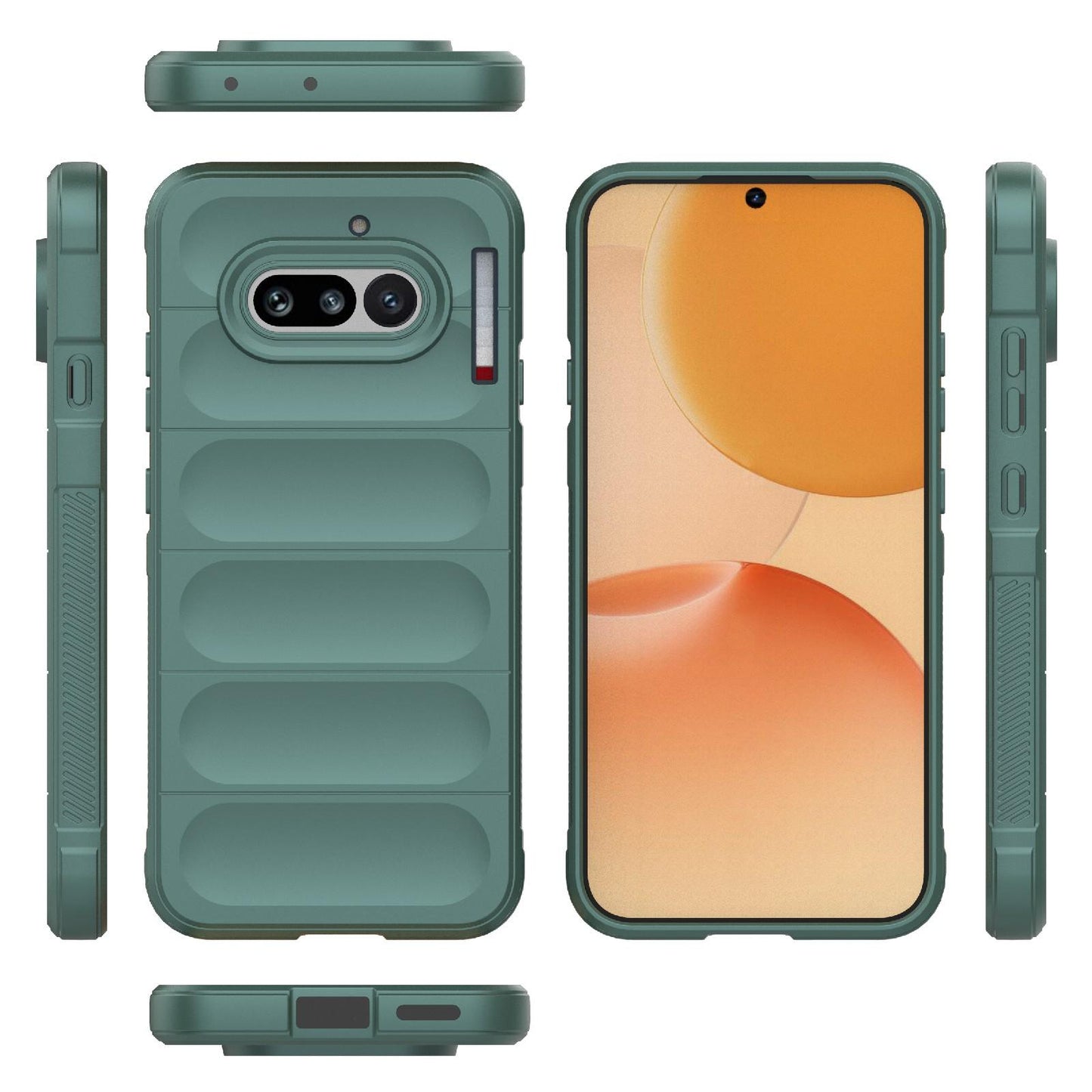 Nothing Phone 4a 5G Magic Shield TPU + Flannel Protective Phone Case Cover, Shockproof Scratch Resistant