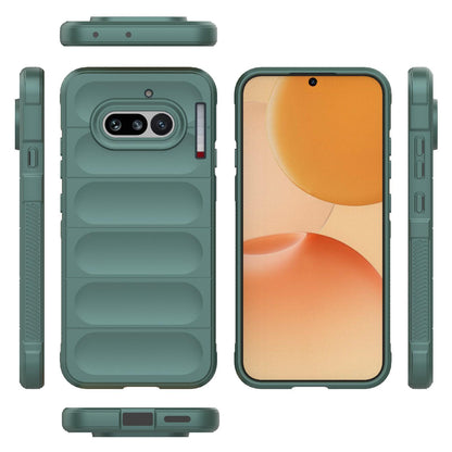 Nothing Phone 4a 5G Magic Shield TPU + Flannel Protective Phone Case Cover, Shockproof Scratch Resistant