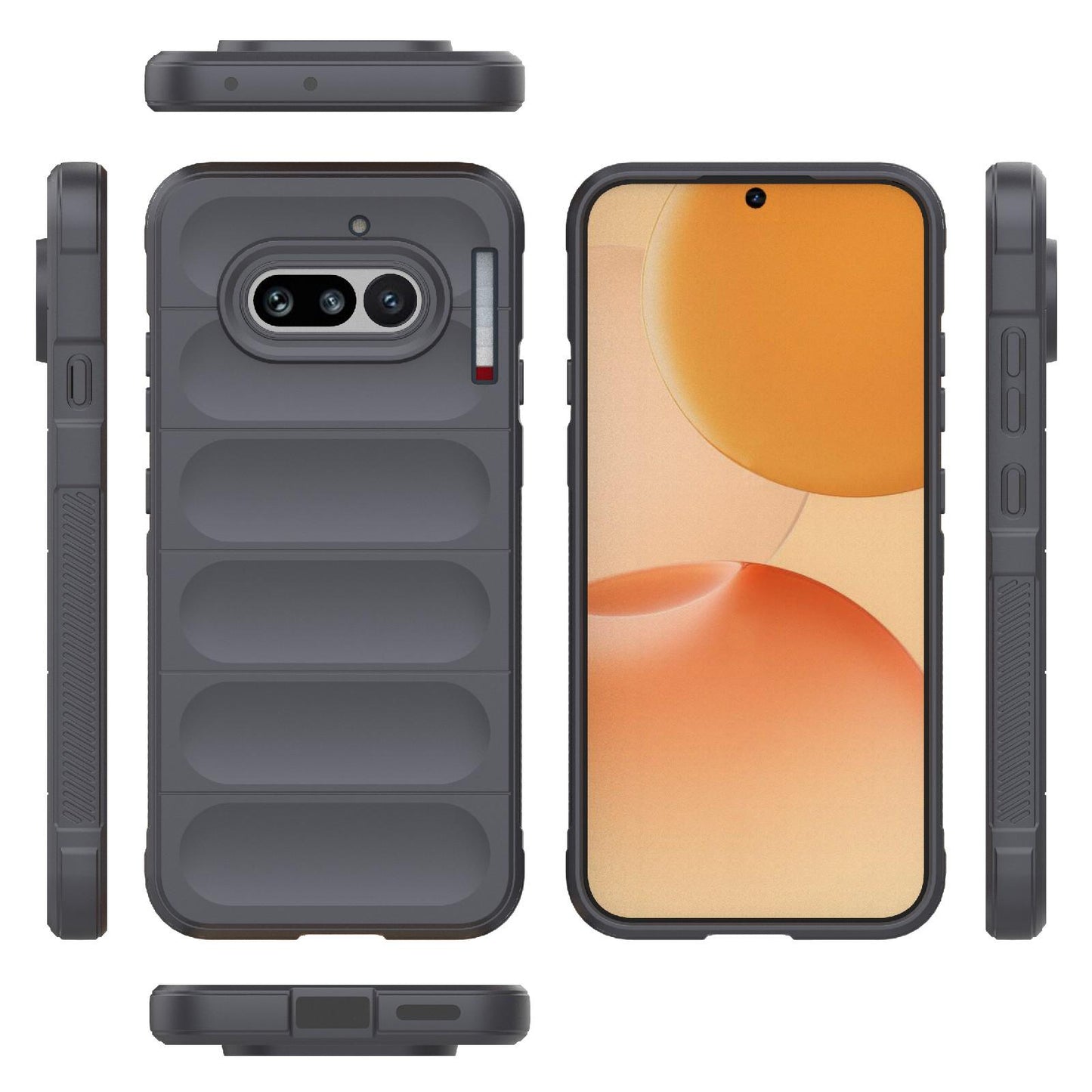 Nothing Phone 4a 5G Magic Shield TPU + Flannel Protective Phone Case Cover, Shockproof Scratch Resistant