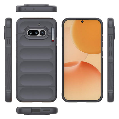 Nothing Phone 4a 5G Magic Shield TPU + Flannel Protective Phone Case Cover, Shockproof Scratch Resistant