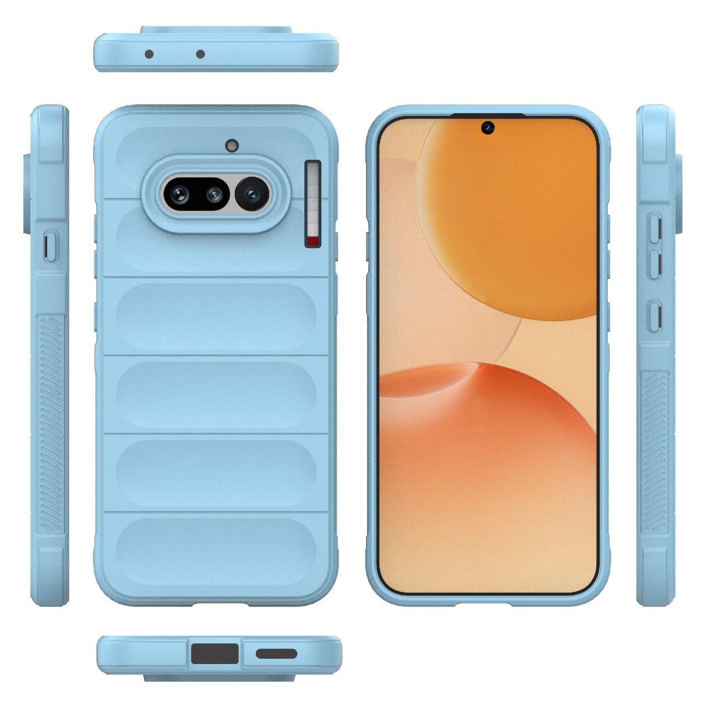 Nothing Phone 4a 5G Magic Shield TPU + Flannel Protective Phone Case Cover, Shockproof Scratch Resistant