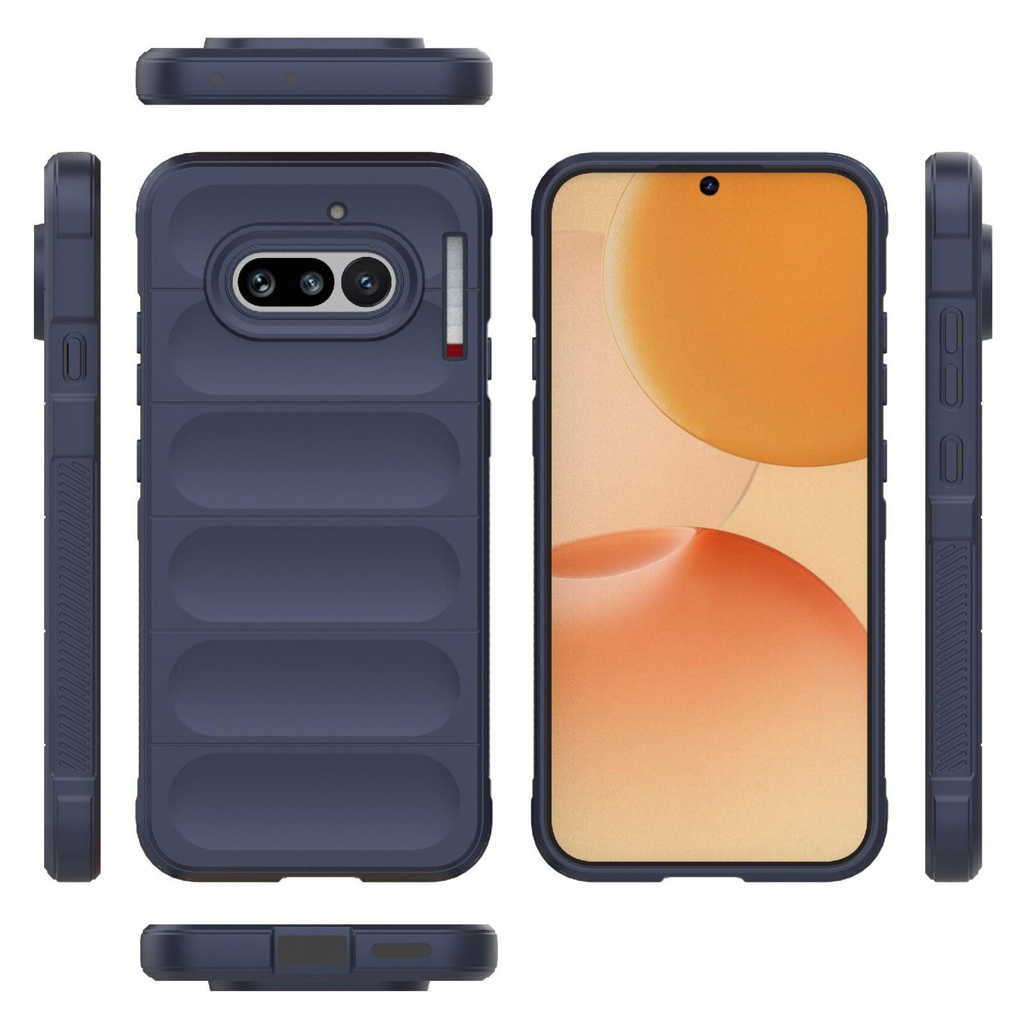 Nothing Phone 4a 5G Magic Shield TPU + Flannel Protective Phone Case Cover, Shockproof Scratch Resistant