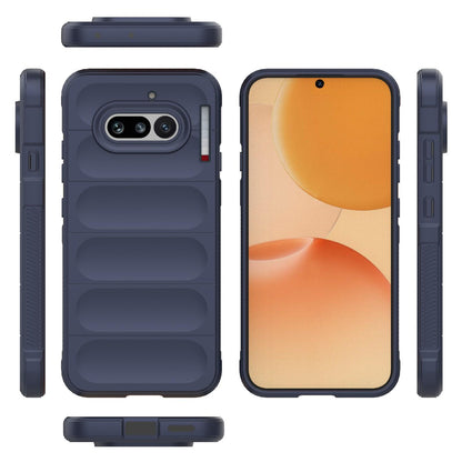 Nothing Phone 4a 5G Magic Shield TPU + Flannel Protective Phone Case Cover, Shockproof Scratch Resistant