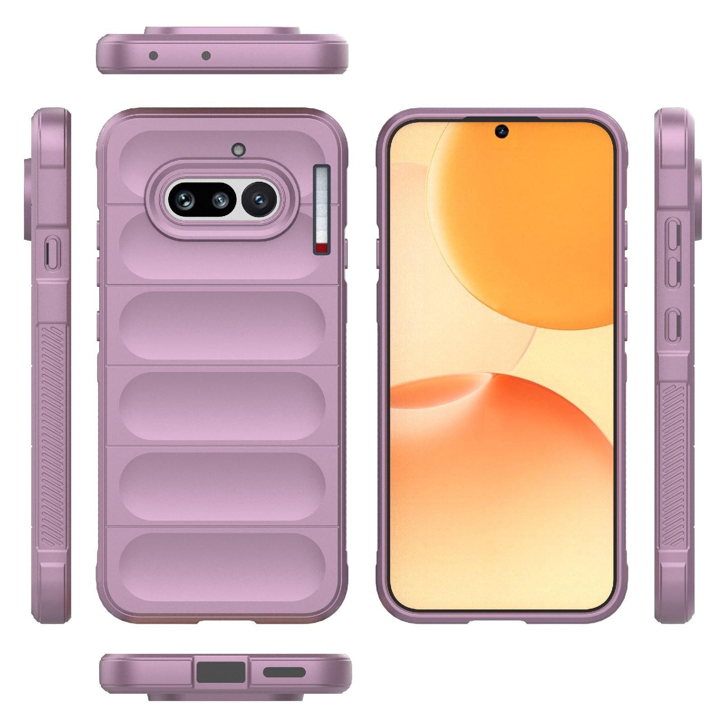 Nothing Phone 4a 5G Magic Shield TPU + Flannel Protective Phone Case Cover, Shockproof Scratch Resistant