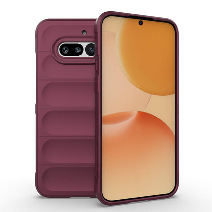 Nothing Phone 4a 5G Magic Shield TPU + Flannel Protective Phone Case Cover, Shockproof Scratch Resistant
