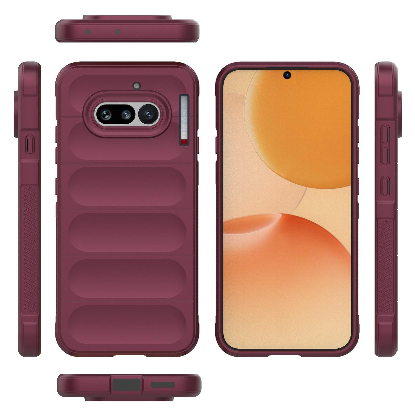 Nothing Phone 4a 5G Magic Shield TPU + Flannel Protective Phone Case Cover, Shockproof Scratch Resistant