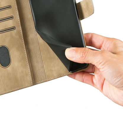 iPhone 15 Plus Pen Heart Cat Embossed Leather Phone Case with Wear-Resistant TPU+PU, Lightweight Wallet Stand Function, and Precise Cutouts for Ultimate Protection