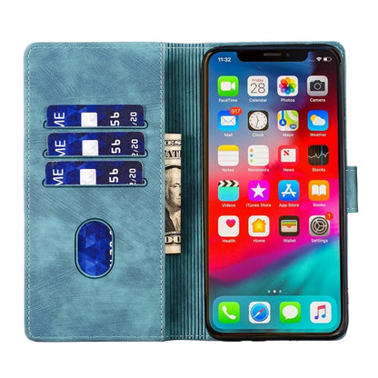 iPhone XS Max Pen Heart Cat Embossed Leather Phone Case with Wear-Resistant TPU+PU, Lightweight Wallet Stand Function, and Precise Cutouts for Ultimate Protection