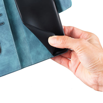 Samsung Galaxy S22+ 5G Pen Heart Cat Embossed Leather Phone Case with Wear-Resistant TPU+PU, Lightweight Wallet Stand Function, and Precise Cutouts for Ultimate Protection