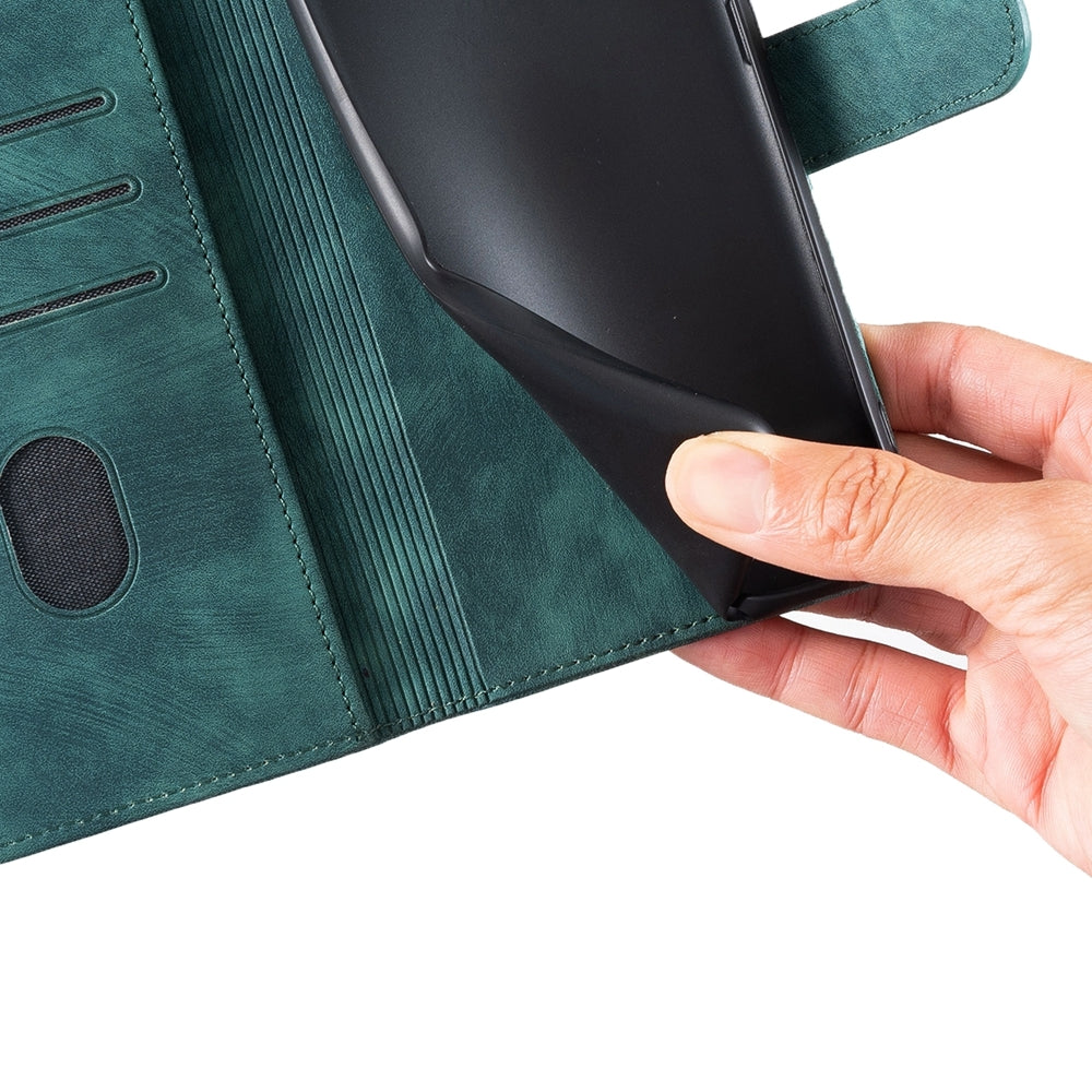 Xiaomi Redmi A3 Pen Heart Cat Embossed Leather Phone Case with Wear-Resistant TPU+PU, Lightweight Wallet Stand Function, and Precise Cutouts for Ultimate Protection