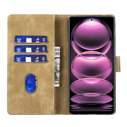 Xiaomi Redmi Note 12 Pro 5G Global Pen Heart Cat Embossed Leather Phone Case with Wear-Resistant TPU+PU, Lightweight Wallet Stand Function, and Precise Cutouts for Ultimate Protection