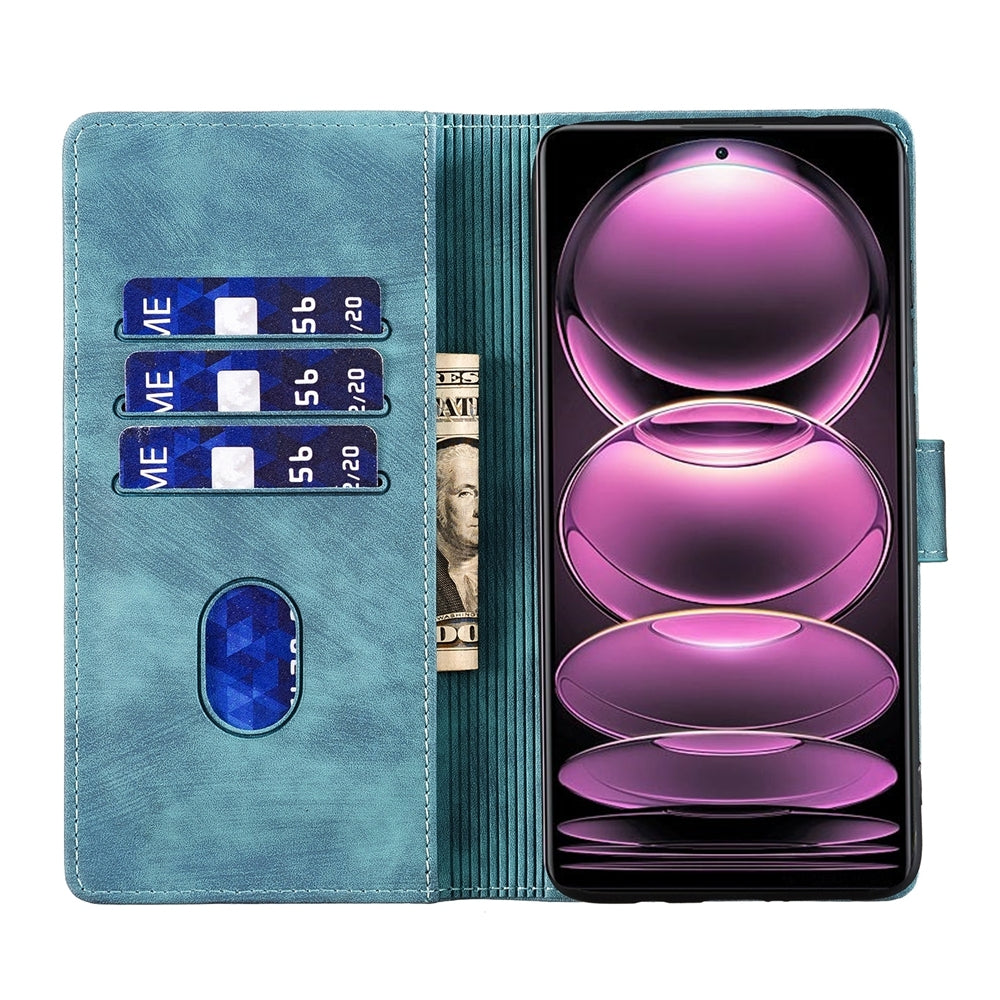 Xiaomi Redmi Note 12 Pro 5G Global Pen Heart Cat Embossed Leather Phone Case with Wear-Resistant TPU+PU, Lightweight Wallet Stand Function, and Precise Cutouts for Ultimate Protection