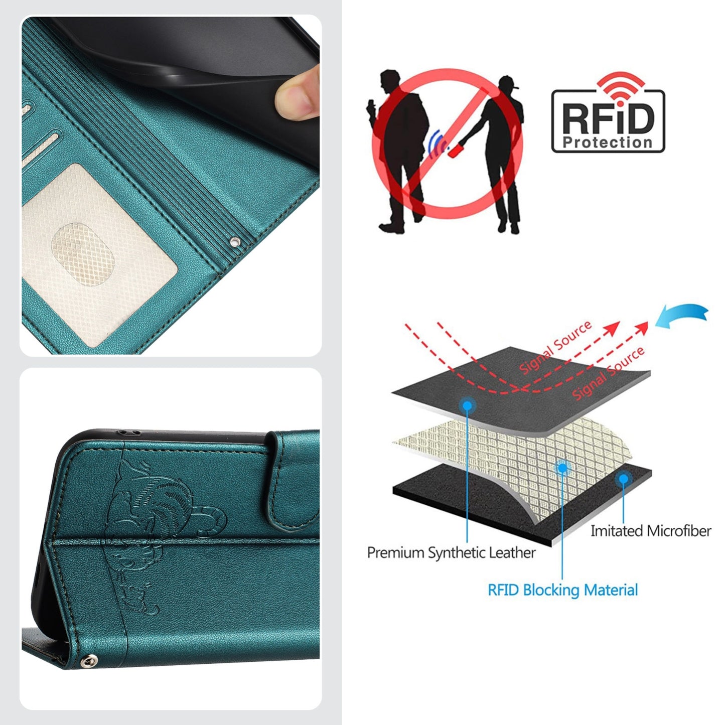Google Pixel 4A 5G Cat & Rat Embossed RFID Leather Case, Lanyard, Wallet, Card Slots, Kickstand, Anti-Fall, Scratch-Resistant