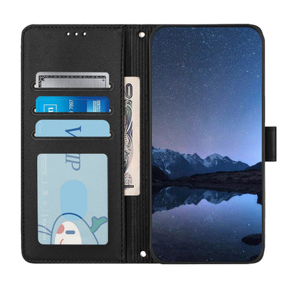 OPPO A32 2020 4G Cat & Rat Embossed RFID Leather Case, Lanyard, Wallet, Card Slots, Kickstand, Anti-Fall, Scratch-Resistant