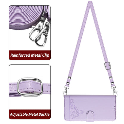 Xiaomi Redmi Note 7S Cat & Rat Embossed RFID Leather Case, Lanyard, Wallet, Card Slots, Kickstand, Anti-Fall, Scratch-Resistant