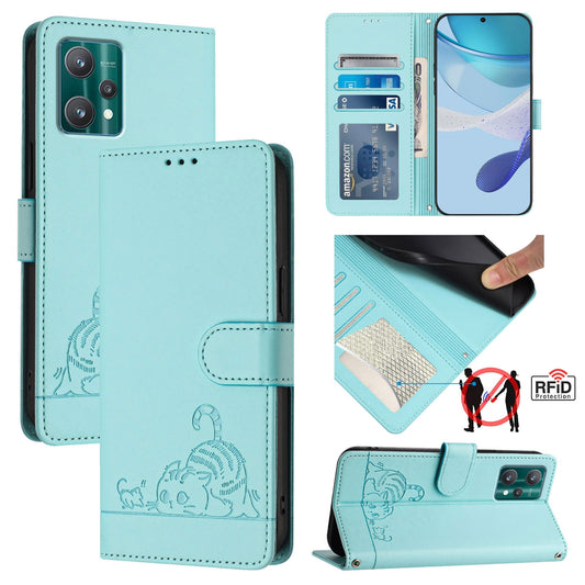 Motorola Edge 40 Pro 5G Cat & Rat Embossed RFID Leather Case, Lanyard, Wallet, Card Slots, Kickstand, Anti-Fall, Scratch-Resistant