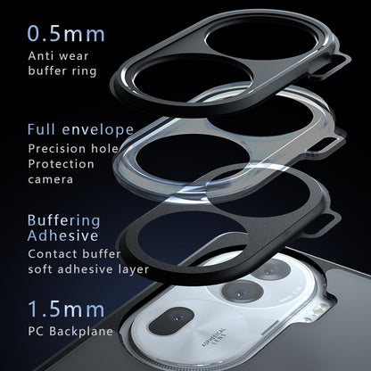 OPPO Reno11 Pro Armor Precise Hole PC Hybrid TPU Phone Case with Full Protection Shockproof Cover