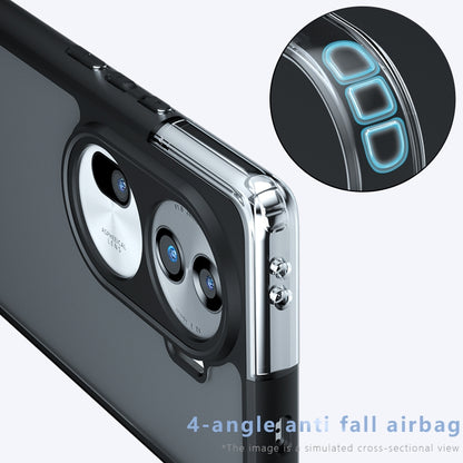 OPPO Reno11 Pro Armor Precise Hole PC Hybrid TPU Phone Case with Full Protection Shockproof Cover