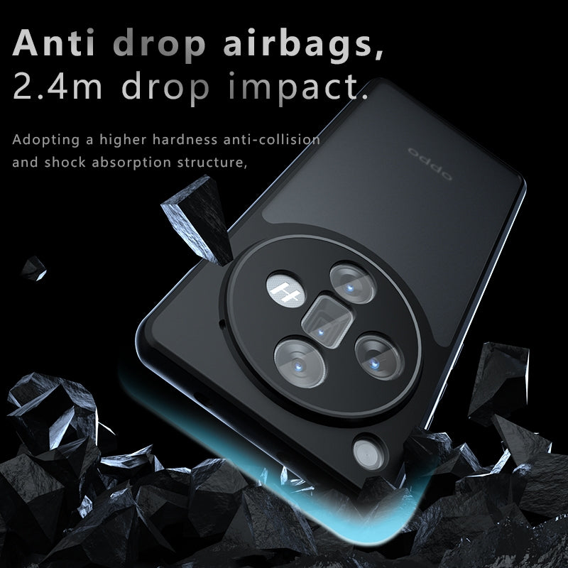 OPPO Find X7 Ultra Armor Precise Hole PC Hybrid TPU Phone Case with Full Protection Shockproof Cover