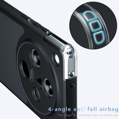OPPO Find X7 Ultra Armor Precise Hole PC Hybrid TPU Phone Case with Full Protection Shockproof Cover