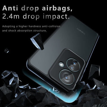 OPPO Reno11 F Armor Precise Hole PC Hybrid TPU Phone Case with Full Protection Shockproof Cover