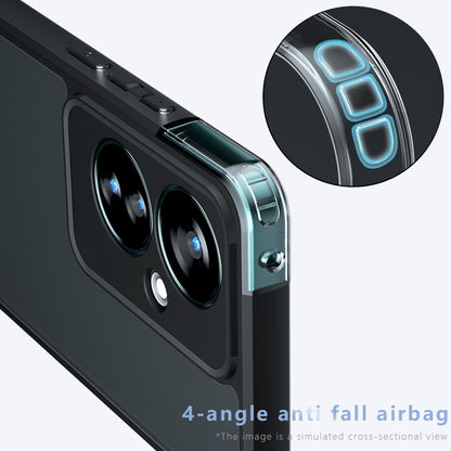OPPO Reno11 F Armor Precise Hole PC Hybrid TPU Phone Case with Full Protection Shockproof Cover