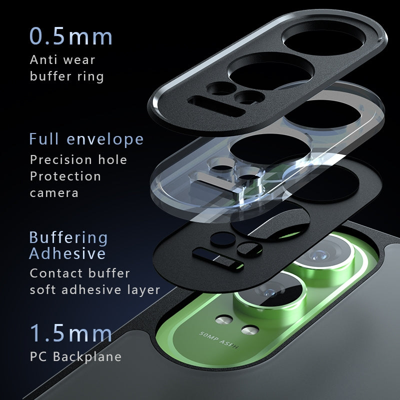 OPPO K12x Armor Precise Hole PC Hybrid TPU Phone Case with Full Protection Shockproof Cover