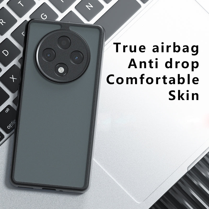 OPPO A3 Pro Armor Precise Hole PC Hybrid TPU Phone Case with Full Protection Shockproof Cover