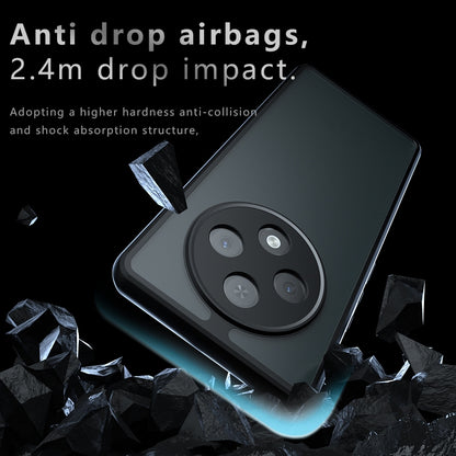 OPPO A3 Pro Armor Precise Hole PC Hybrid TPU Phone Case with Full Protection Shockproof Cover