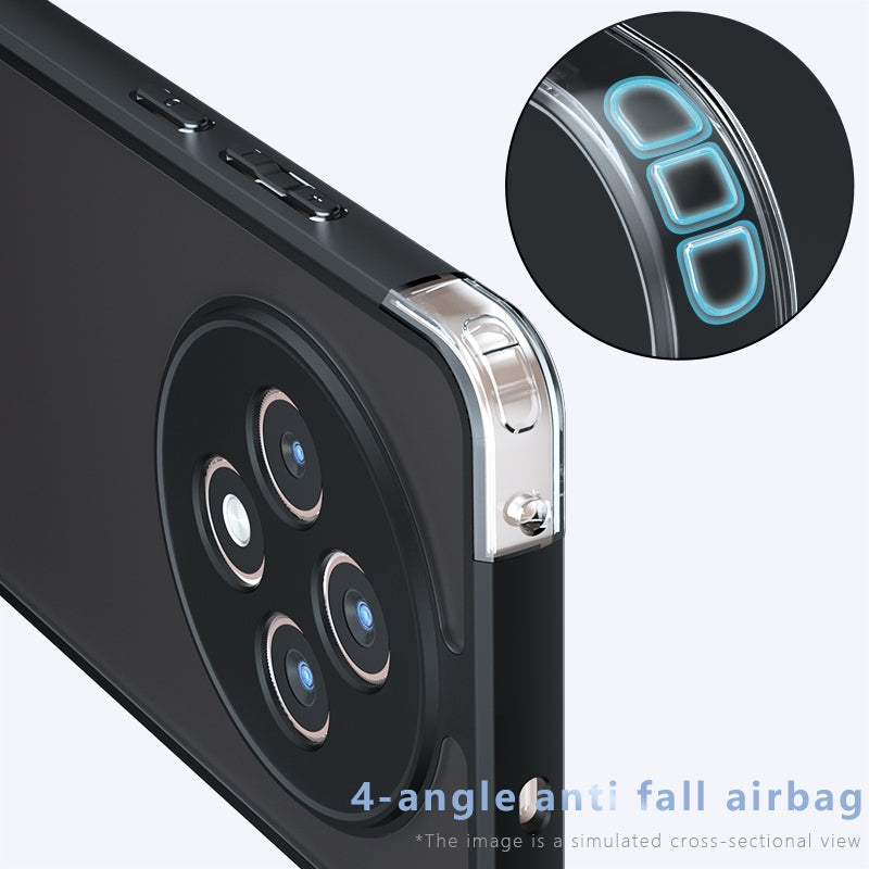 OPPO Reno12 FS Armor Precise Hole PC Hybrid TPU Phone Case with Full Protection Shockproof Cover