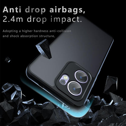OPPO Reno13 F 5G Armor Precise Hole PC Hybrid TPU Phone Case with Full Protection Shockproof Cover