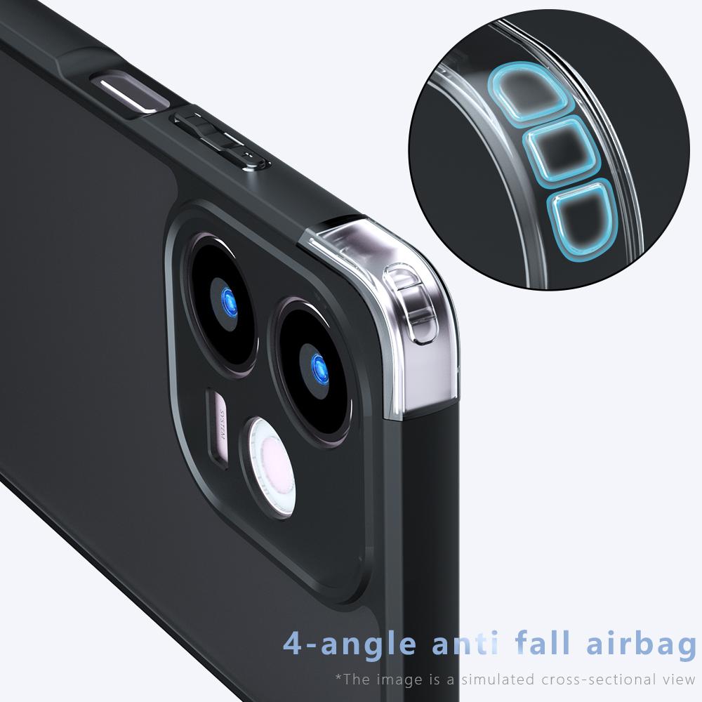 OPPO A5 Energy Armor Precise Hole PC Hybrid TPU Phone Case with Full Protection Shockproof Cover