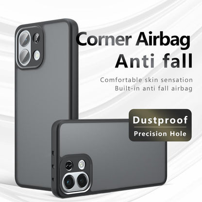 OPPO K13x Armor Precise Hole PC Hybrid TPU Phone Case with Full Protection Shockproof Cover