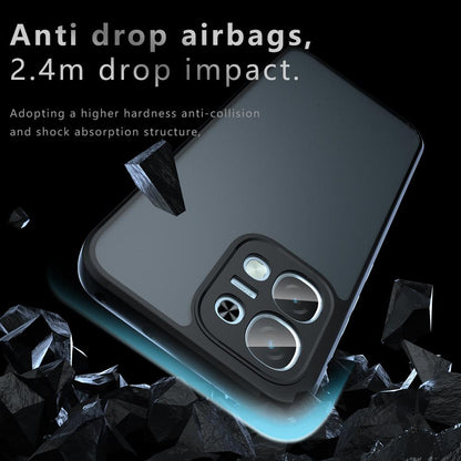 OPPO A6 Pro Armor Precise Hole PC Hybrid TPU Phone Case with Full Protection Shockproof Cover