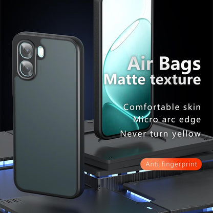 OPPO A6x 5G Armor Precise Hole PC Hybrid TPU Phone Case with Full Protection Shockproof Cover
