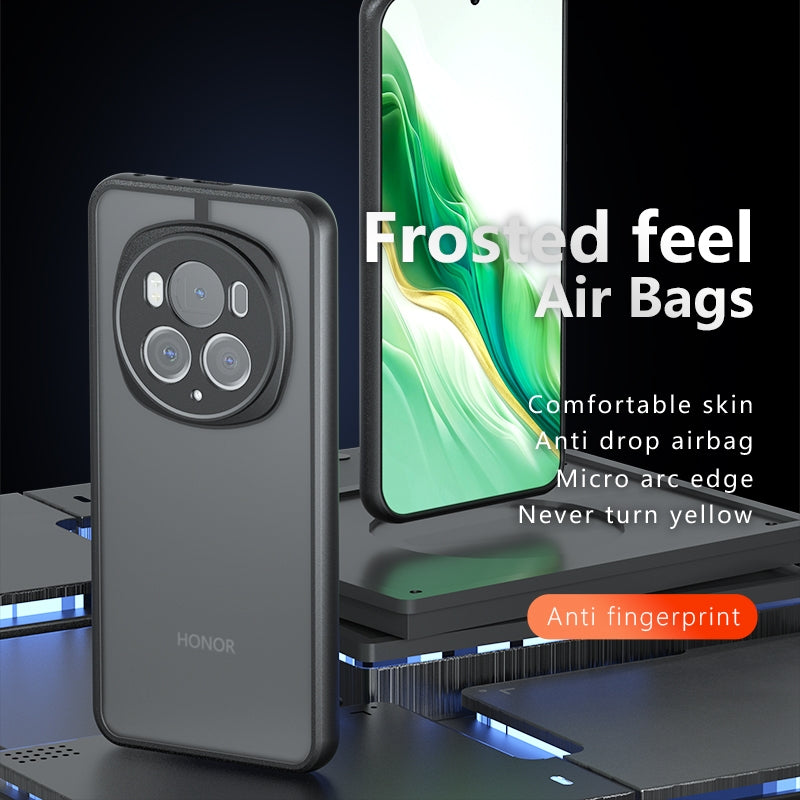 Honor Magic6 Pro Armor Precise Hole PC Hybrid TPU Phone Case with Full Protection Shockproof Cover