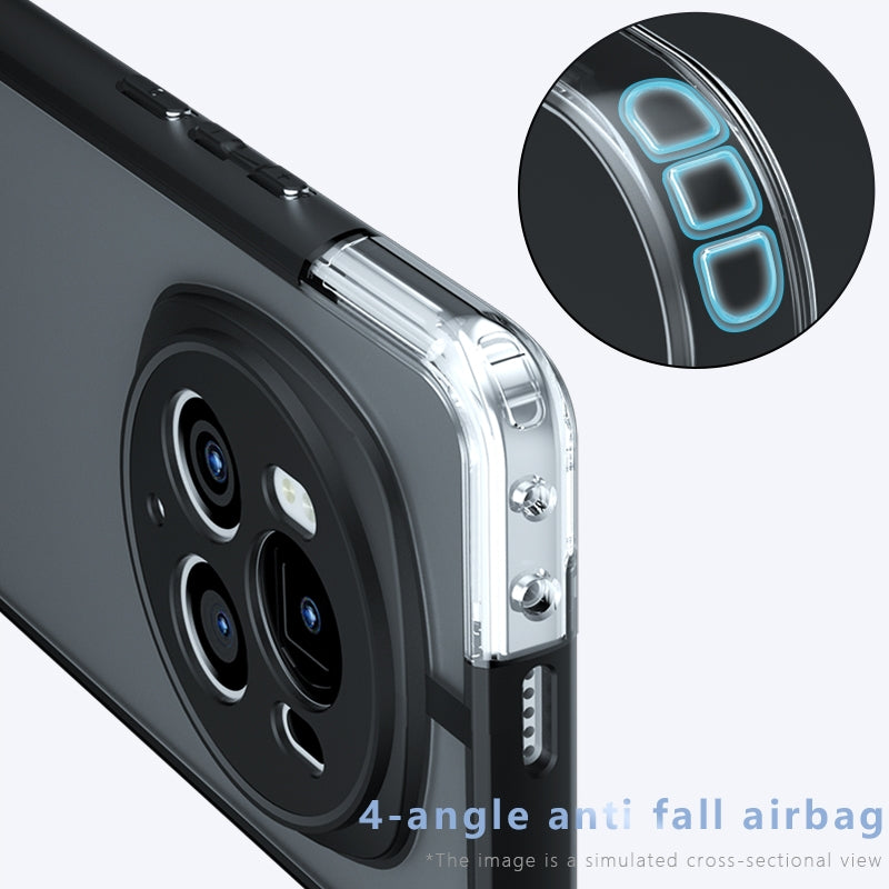 Honor Magic6 Pro Armor Precise Hole PC Hybrid TPU Phone Case with Full Protection Shockproof Cover