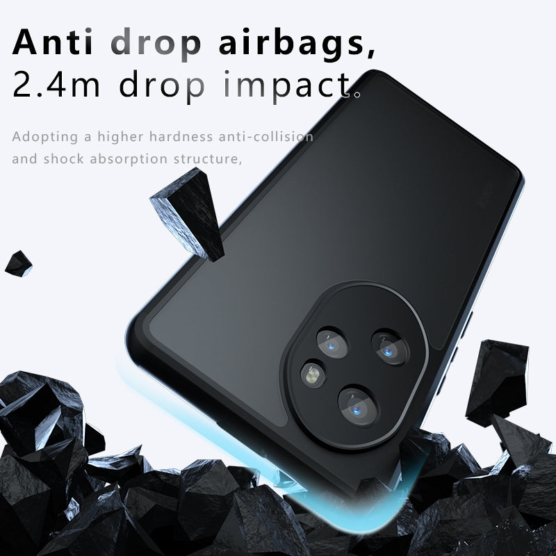 Honor 100 Pro Armor Precise Hole PC Hybrid TPU Phone Case with Full Protection Shockproof Cover