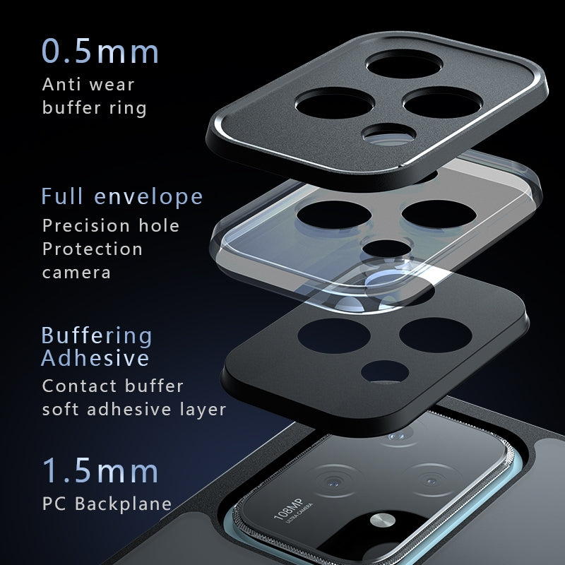 Honor 200 Lite Armor Precise Hole PC Hybrid TPU Phone Case with Full Protection Shockproof Cover