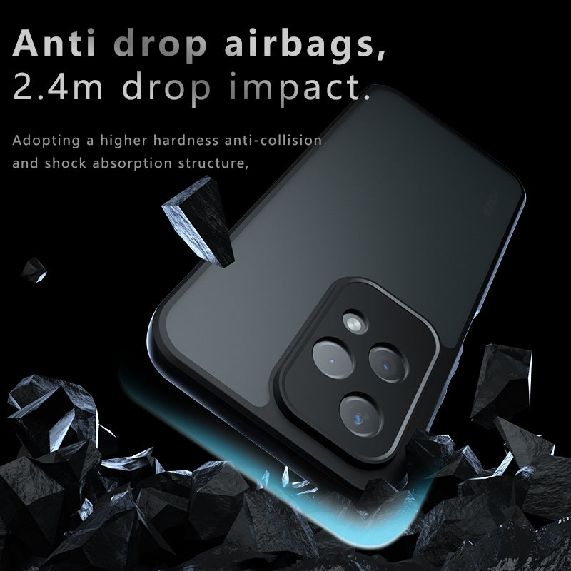 Honor 200 Lite Armor Precise Hole PC Hybrid TPU Phone Case with Full Protection Shockproof Cover