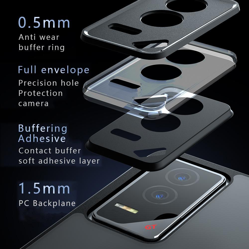 Honor GT Armor Precise Hole PC Hybrid TPU Phone Case with Full Protection Shockproof Cover