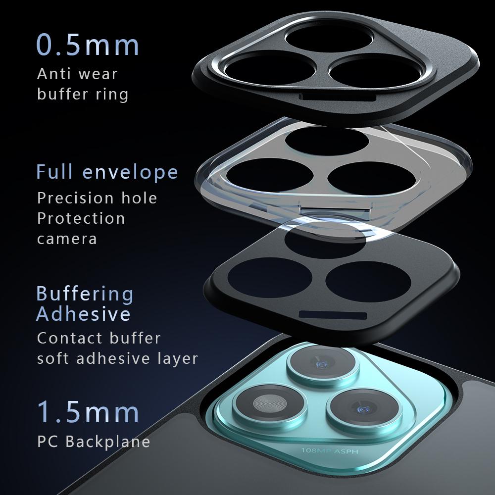 Honor 400 Lite Armor Precise Hole PC Hybrid TPU Phone Case with Full Protection Shockproof Cover